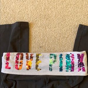 Sequin bootcut  LOVE PINK yoga pants
